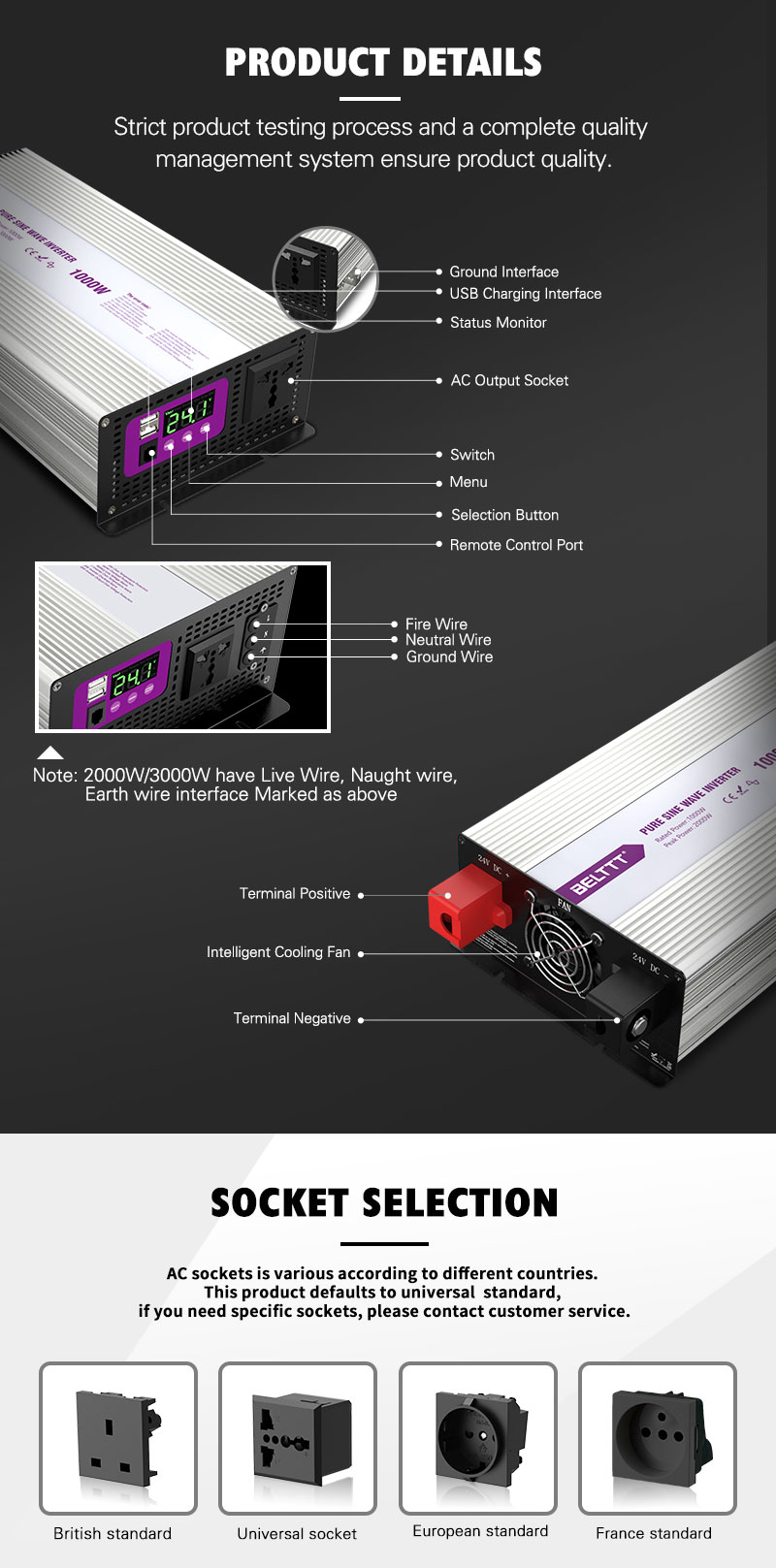 BELTTT 1000W 2000W 3000W 懈薪胁械??芯?