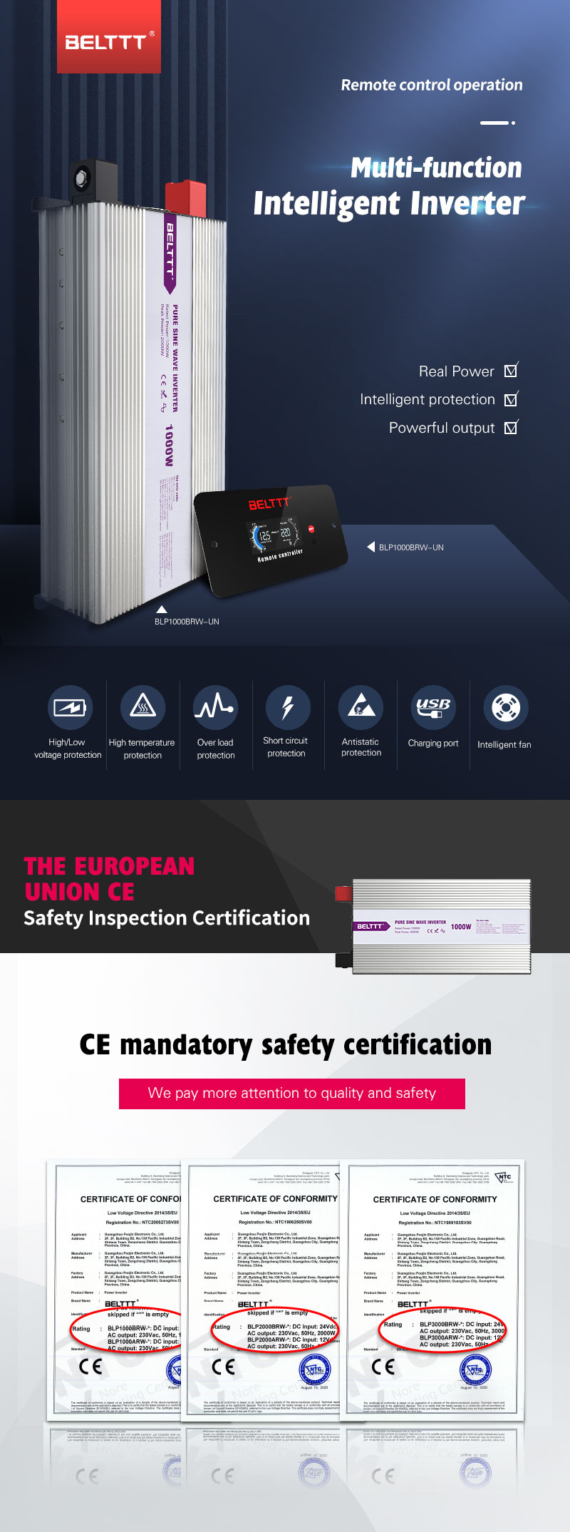 BELTTT 1000W 2000W 3000W 懈薪胁械??芯?